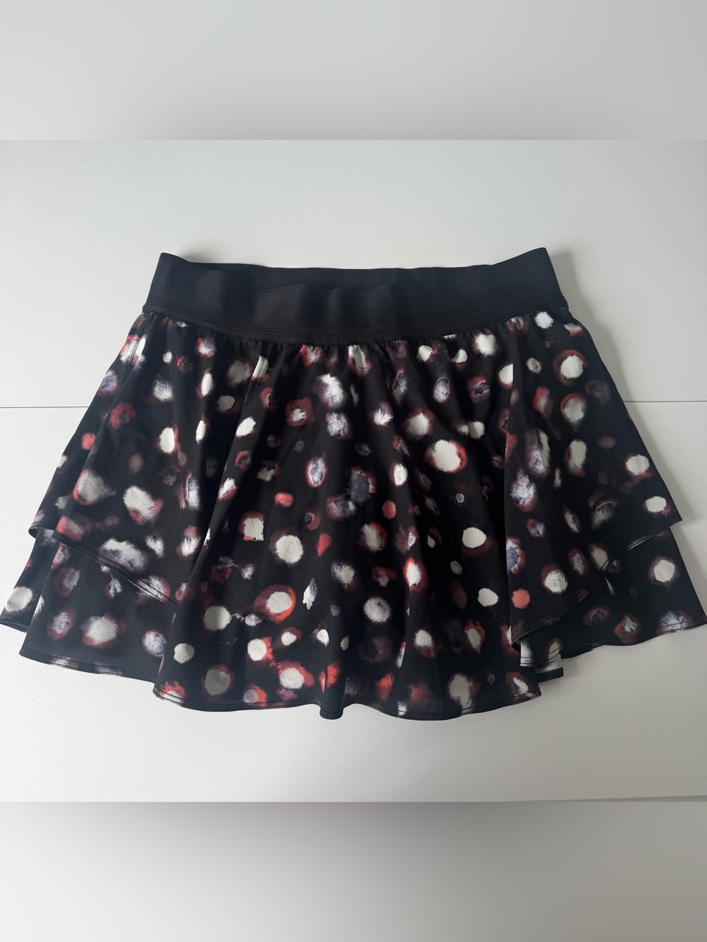 Lululemon Court Rival High-Rise Skirt Haze Dot Inverse Orange Multi - Size 8 - Picture 7 of 14